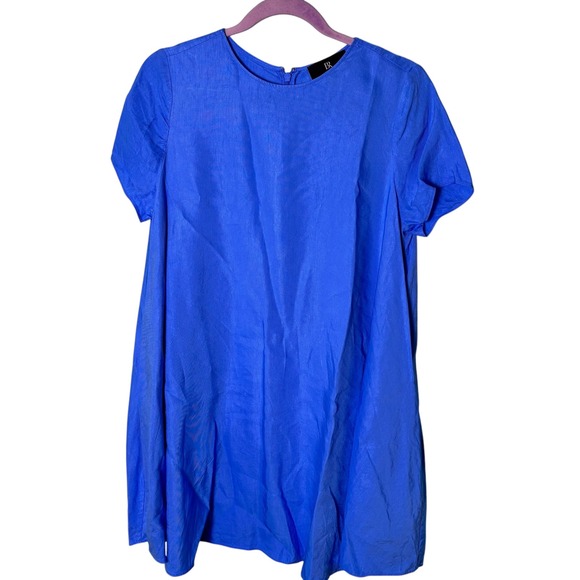 Banana Republic Aurelia Women's Blue Linen Blend Mini Dress Size Small - Picture 3 of 11